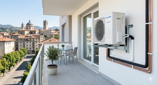 Installazione climatizzatore Panasonic Etherea a Bergamo - Rigore tecnico Idraulica Piatti