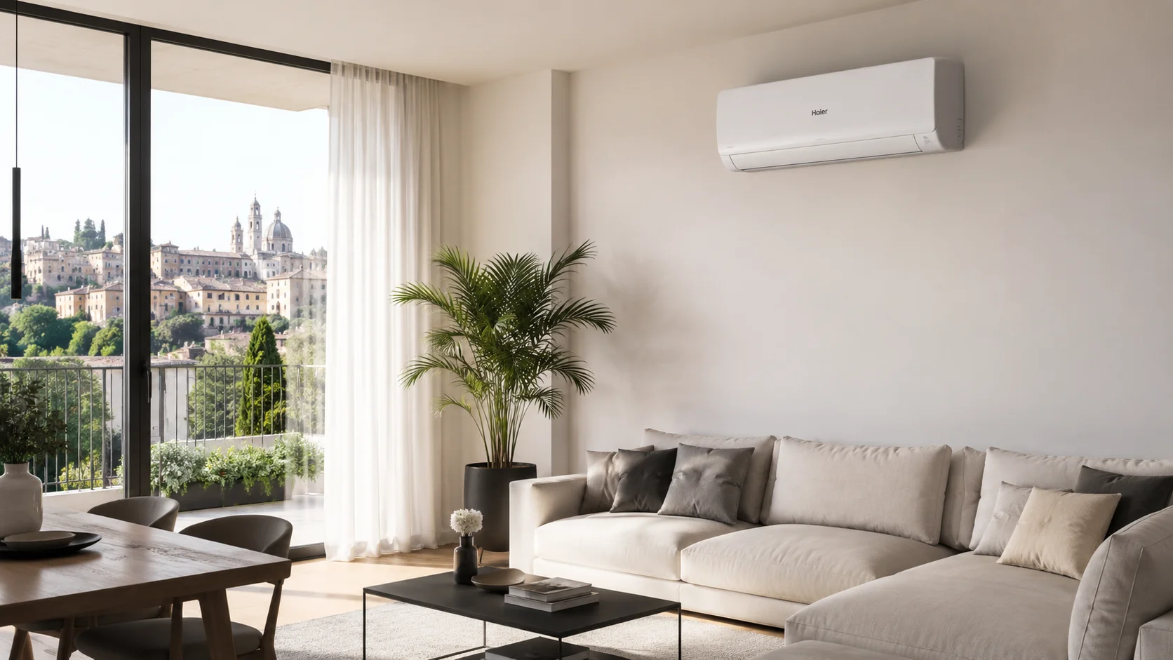 Condizionatori Haier a Bergamo installati in una casa moderna per migliorare il comfort estivo