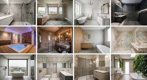 Progetto completo di rifacimento bagno a Bergamo con impianti idraulici a norma - Idraulica Piatti