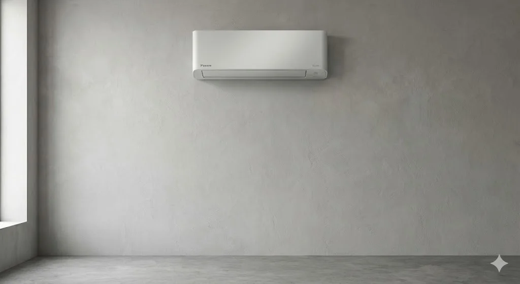 Unità interna Daikin Stylish compatta su parete chiara