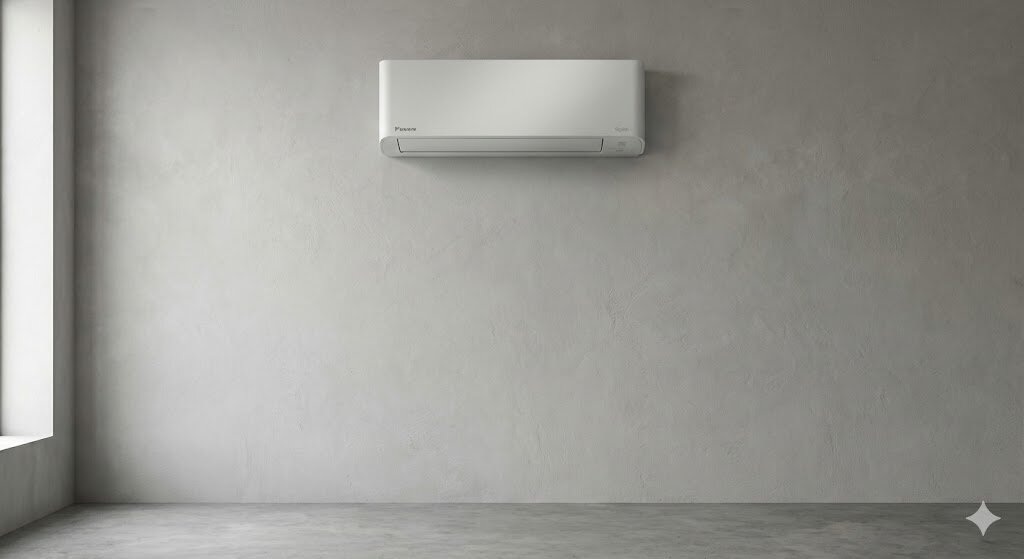 Unità interna Daikin Stylish compatta su parete chiara