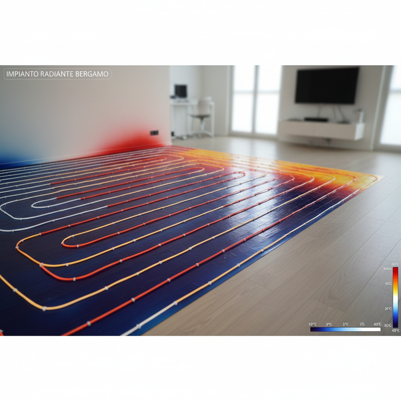analisi termografica impianto radiante Bergamo
