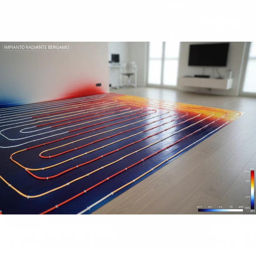 analisi termografica impianto radiante Bergamo