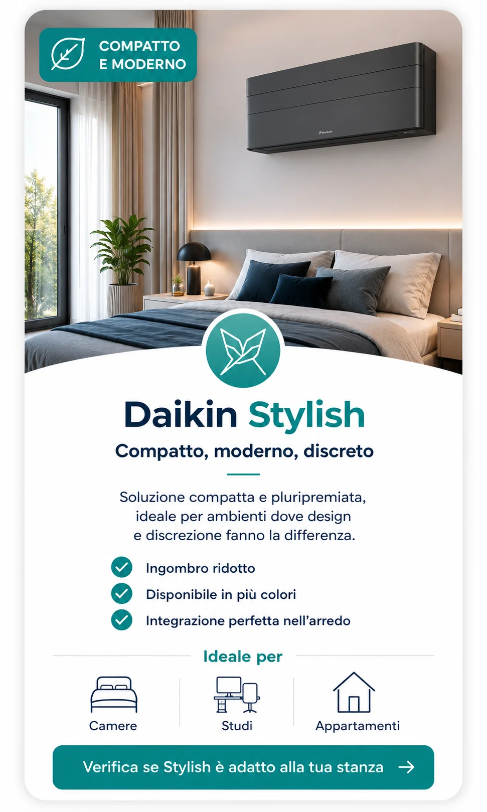 Daikin Stylish per camera o studio in abitazione a Bergamo