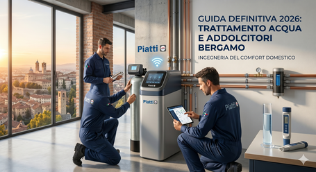 Installazione professionale di un addolcitore d'acqua intelligente a Bergamo nel 2026 - Idraulica Piatti