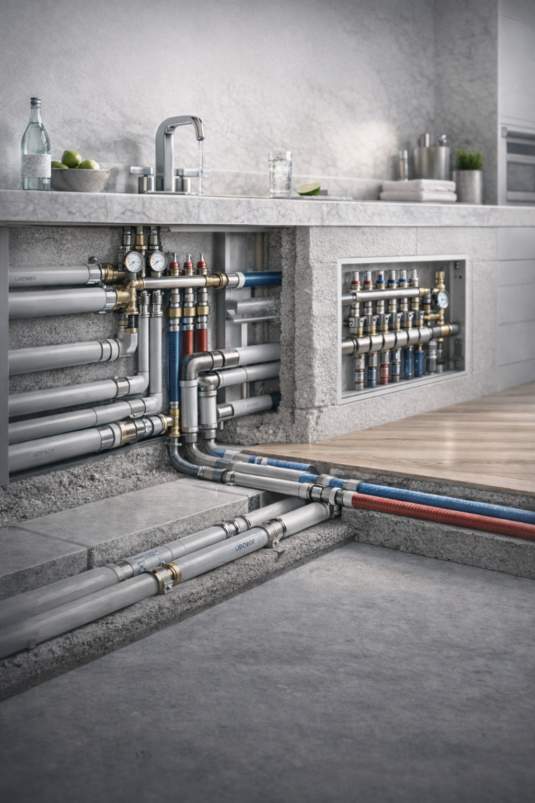 Famiglia in salotto climatizzato con Daikin Perfera