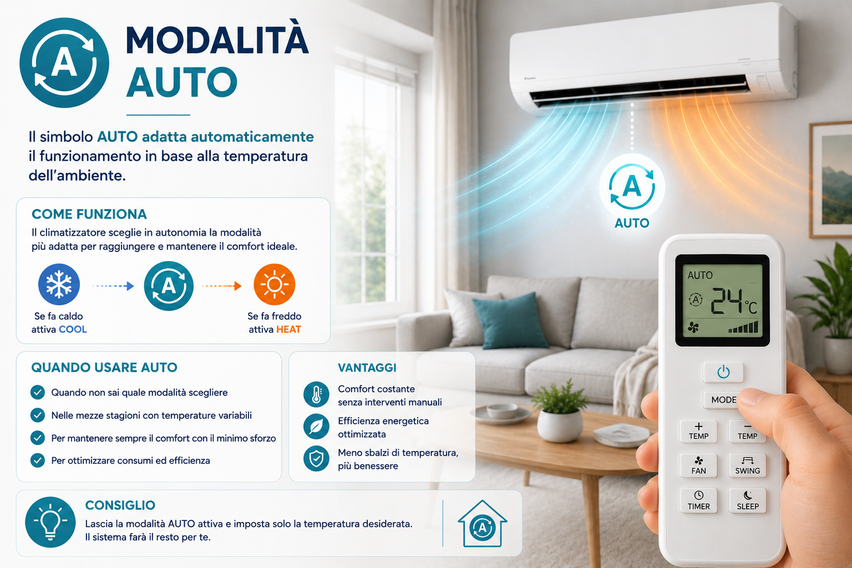 modalita' auto climatizzatore