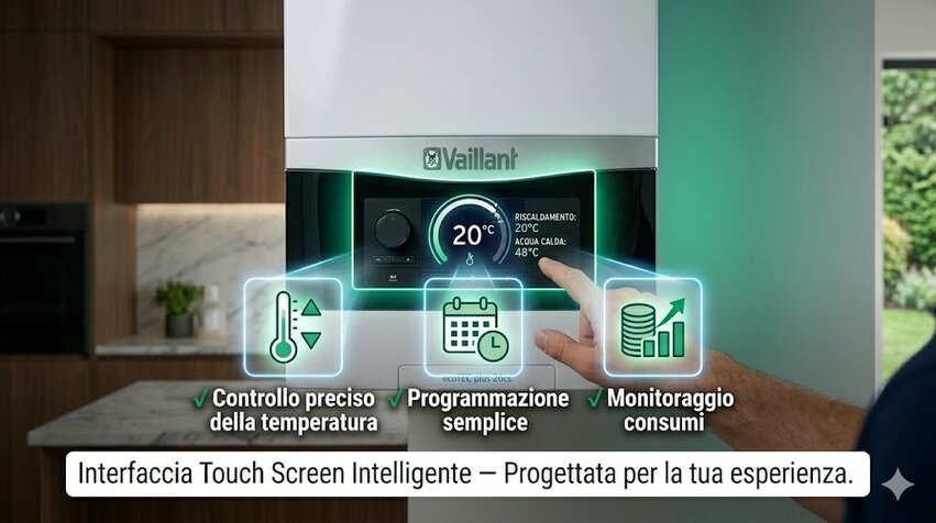descrizione del touc panel vaillant
